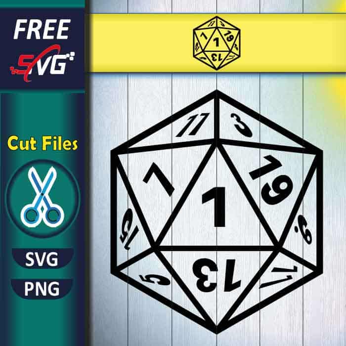 DnD dice SVG free, dungeons and dragons dice SVG free