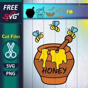 Honey pot SVG free, hunny pot SVG