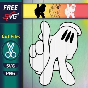 LA Hands SVG free, LA Los Angeles Micky Hands SVG free