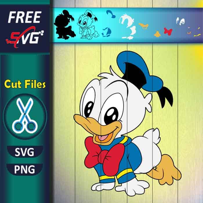 Baby Donald Duck SVG free