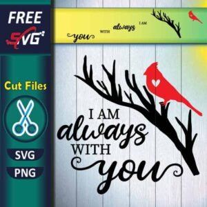 Cardinal on branch SVG free, Red cardinal SVG