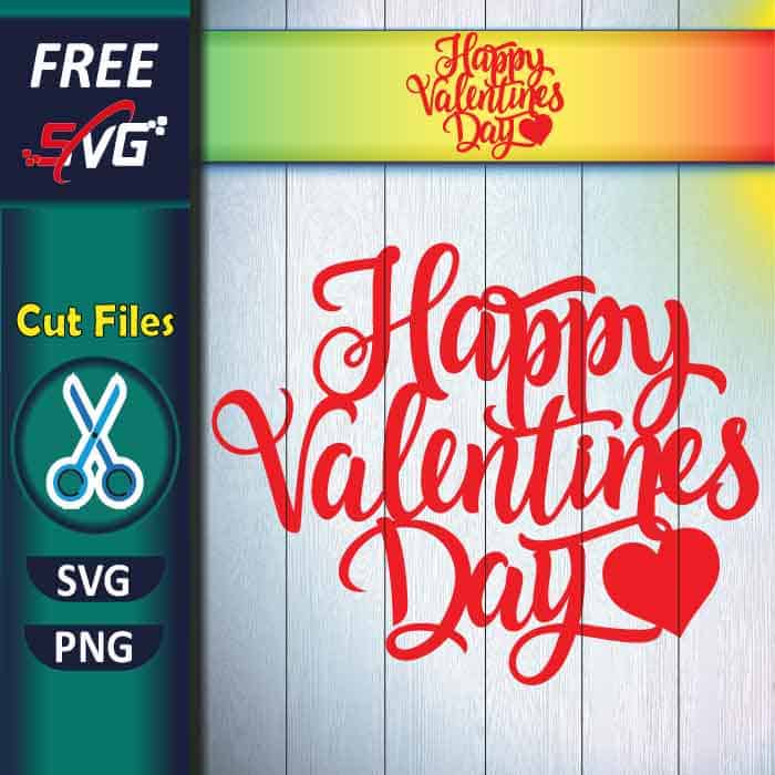 happy valentines day SVG free, Happy Valentines Day Cake Topper SVG