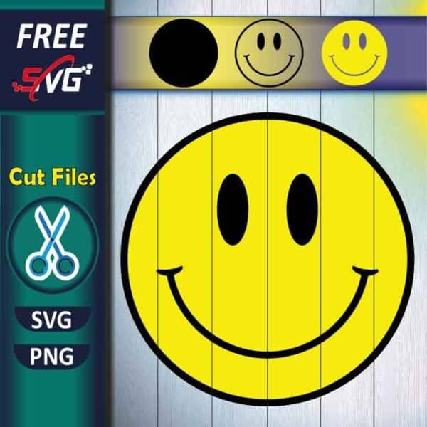 Drippy Smiley SVG free, emoji for Cricut | Free SVG Files