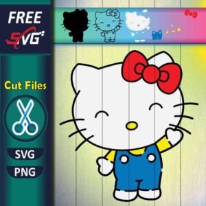 hello kitty SVG free download, cute kitty SVG