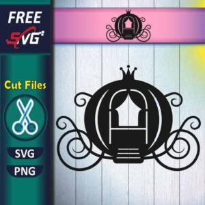 Cinderella carriage SVG, princess carriage SVG free