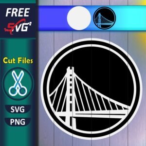 Golden State Warriors Logo Black And White SVG