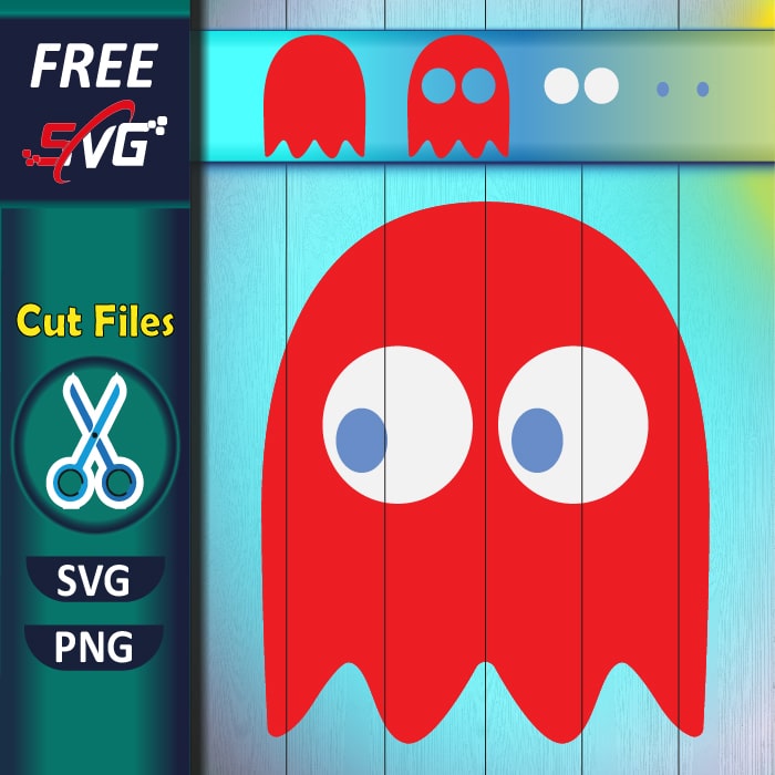 Pacman ghost SVG free