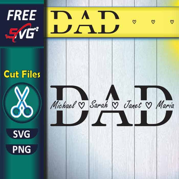 Dad SVG free, Father's Day shirt SVG