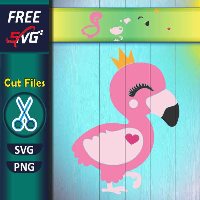 Baby flamingo SVG free, Cute flamingo SVG