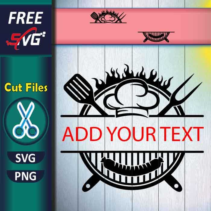 Grilling SVG free | BBQ monogram SVG | Chef SVG | Grill Apron SVG