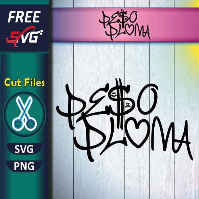 Peso Pluma logo SVG free for Cricut