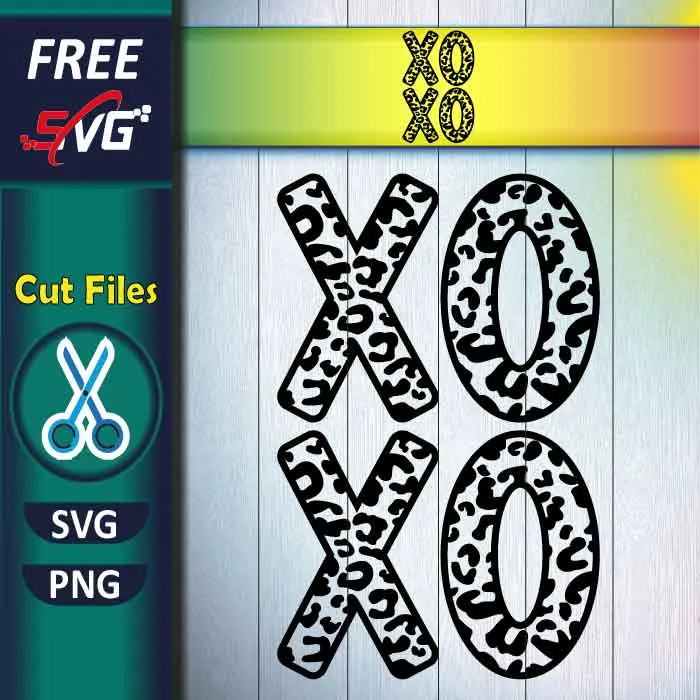 Leopard Print XOXO SVG free - Valentine's Day Shirt SVG