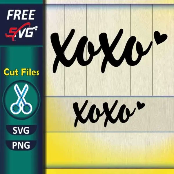 XOXO SVG free - Valentine's Day Shirt SVG for Cricut