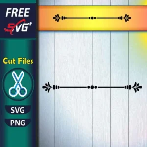 Line text divider SVG free - Floral text divider SVG