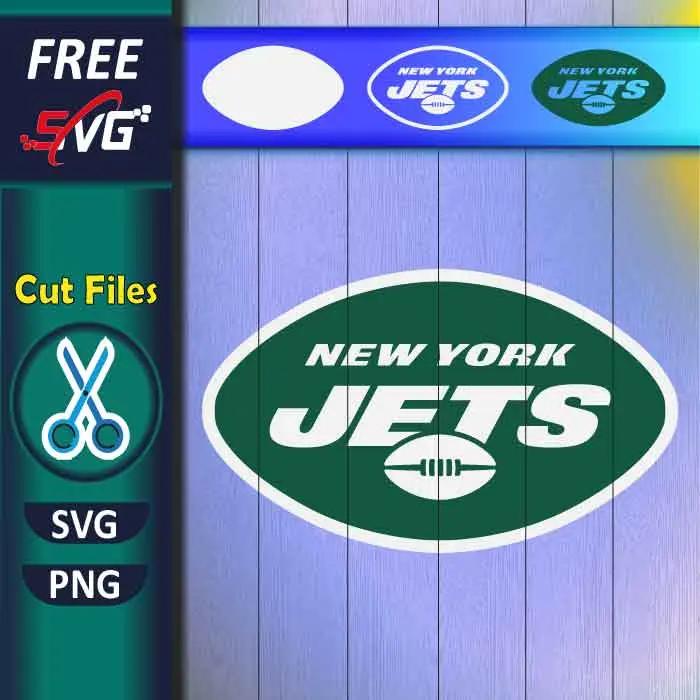 New York Jets logo layered SVG free - NFL SVG