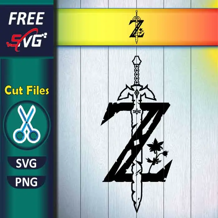 Zelda master sword SVG free