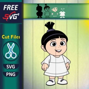 Free Agnes Despicable Me SVG PNG for Kids Crafts & Party