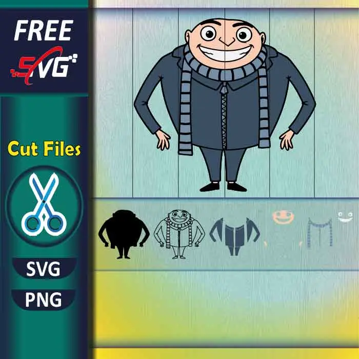 Free_Gru_Despicable_Me_SVG_PNG_for_Kids_Crafts_&_Party