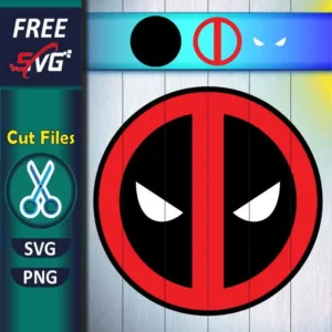 Deadpool Logo SVG Free - Superhero Layered Cut File for Cricut and Silhouette
